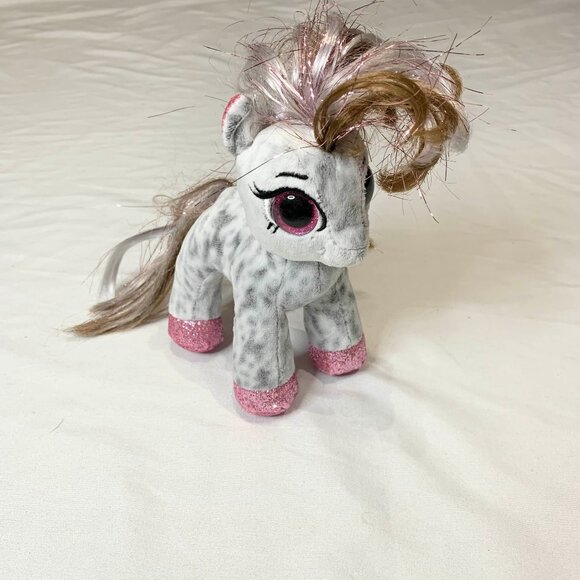 Ty Beanie Boos Cinnamon Unicorn Gray Dappled Pink Glitter Eyes Plush Stuffed - Picture 8 of 12
